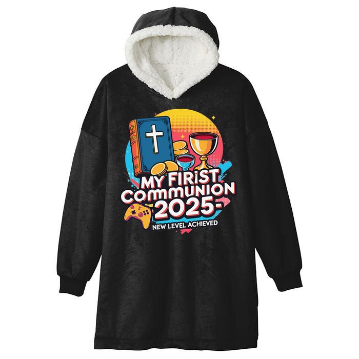 My 1st First Communion 2025 Video Game Controller Hooded Wearable Blanket