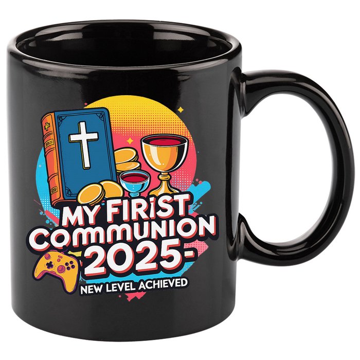 My 1st First Communion 2025 Video Game Controller 11oz C Handle Ceramic Mug