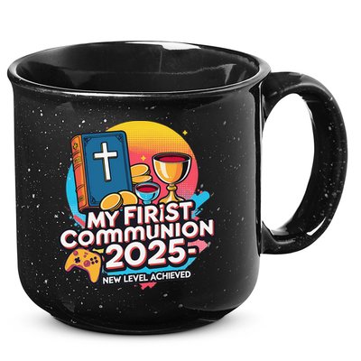 My 1st First Communion 2025 Video Game Controller 15oz Campfire Ceramic Mug
