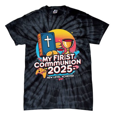 My 1st First Communion 2025 Video Game Controller Tie-Dye T-Shirt