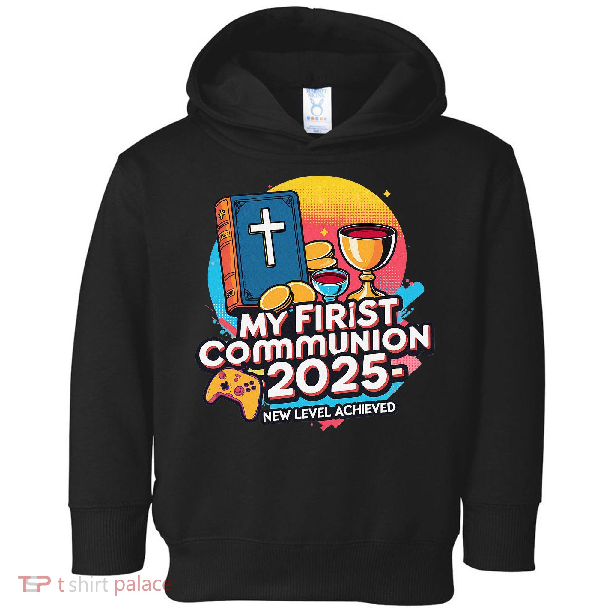 My 1st First Communion 2025 Video Game Controller Toddler Hoodie