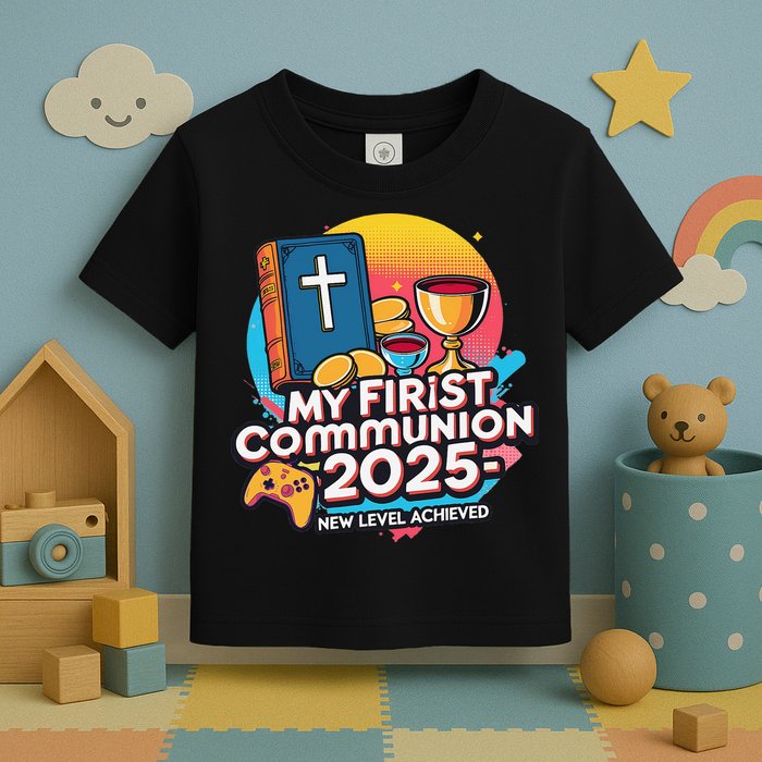 My 1st First Communion 2025 Video Game Controller Toddler T-Shirt