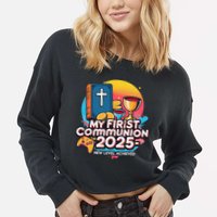 My 1st First Communion 2025 Video Game Controller Cropped Pullover Crew