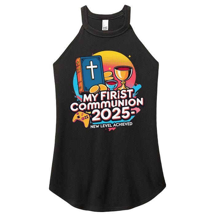 My 1st First Communion 2025 Video Game Controller Women's Perfect Tri Rocker Tank