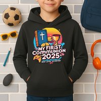 My 1st First Communion 2025 Video Game Controller Kids Hoodie