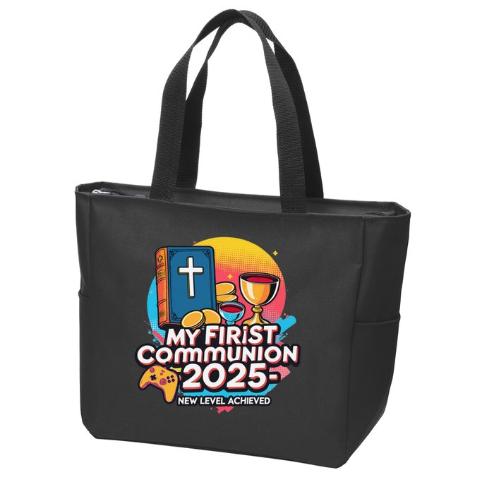 My 1st First Communion 2025 Video Game Controller Zip Tote Bag