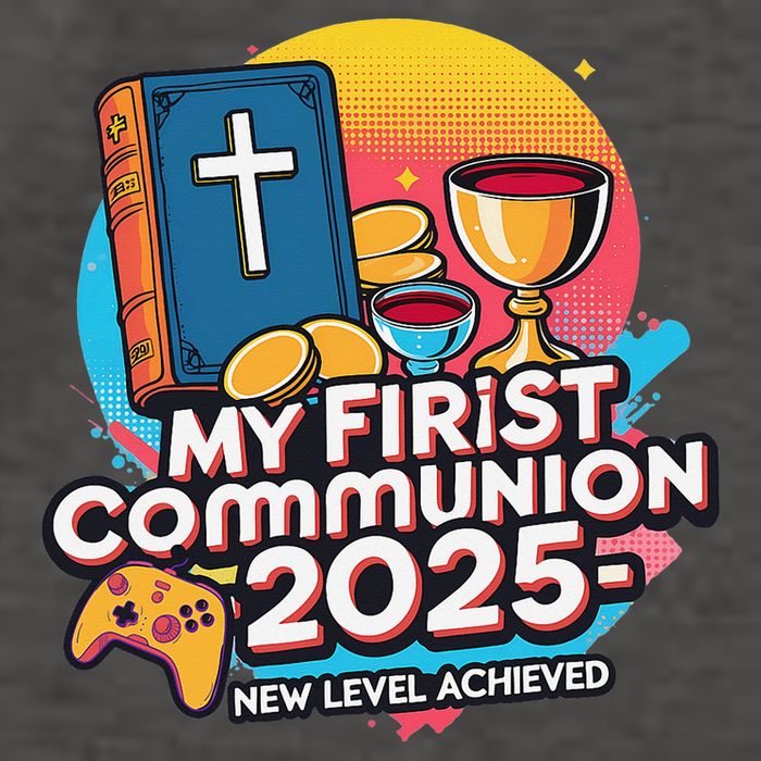 My 1st First Communion 2025 Video Game Controller Vector Backpack