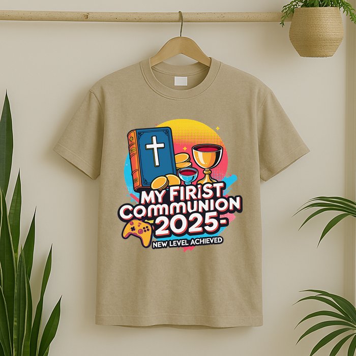 My 1st First Communion 2025 Video Game Controller T-Shirt