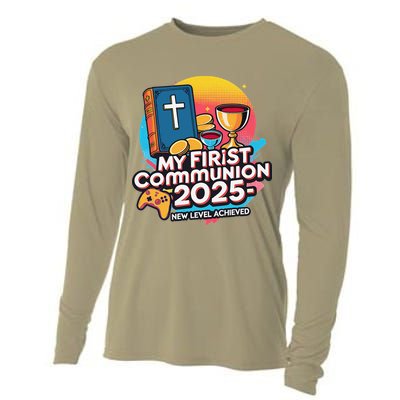 My 1st First Communion 2025 Video Game Controller Cooling Performance Long Sleeve Crew