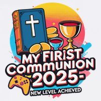 My 1st First Communion 2025 Video Game Controller Garment-Dyed Sweatshirt