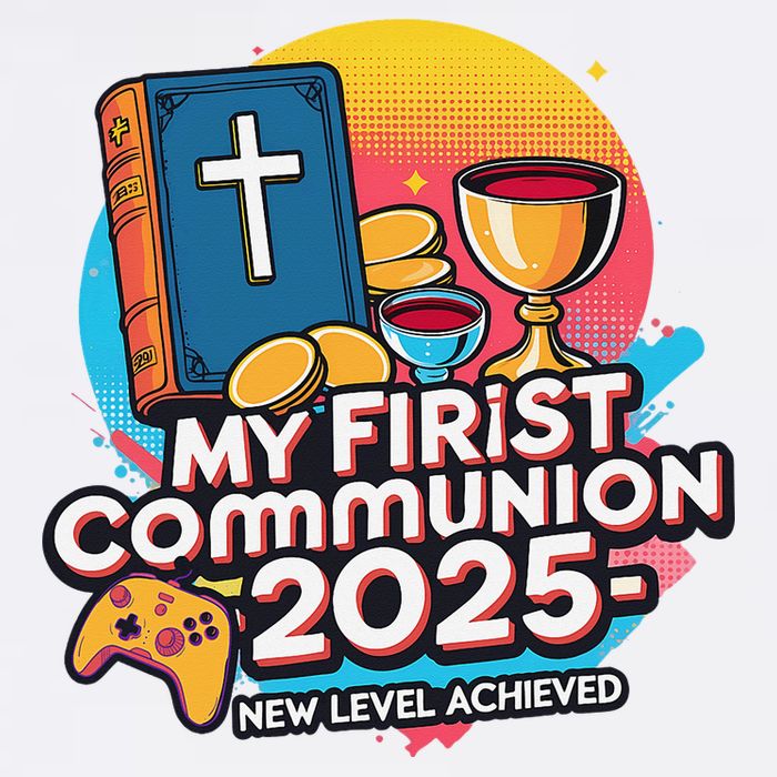 My 1st First Communion 2025 Video Game Controller Garment-Dyed Sweatshirt
