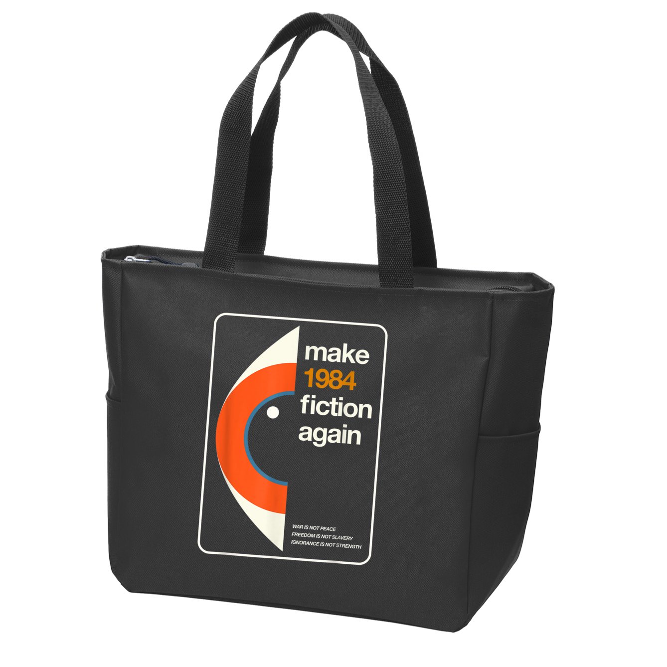 Make 1984 Fiction Again Freedom Zip Tote Bag