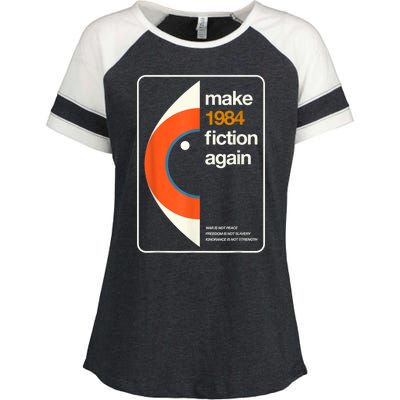 Make 1984 Fiction Again Freedom Enza Ladies Jersey Colorblock Tee