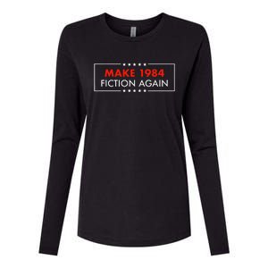 Make 1984 Fiction Again Giftable Womens Cotton Relaxed Long Sleeve T-Shirt