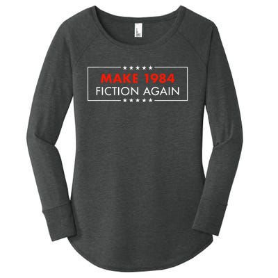 Make 1984 Fiction Again Giftable Women's Perfect Tri Tunic Long Sleeve Shirt