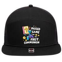 My 1st First Communion Video Game Controller 7 Panel Mesh Trucker Snapback Hat