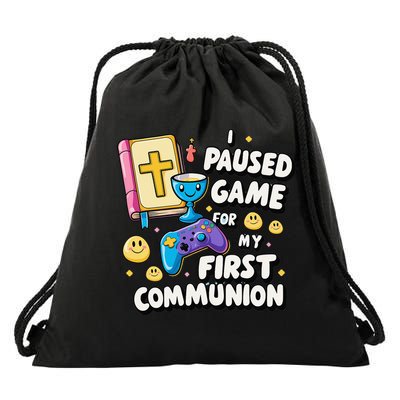 My 1st First Communion Video Game Controller Drawstring Bag