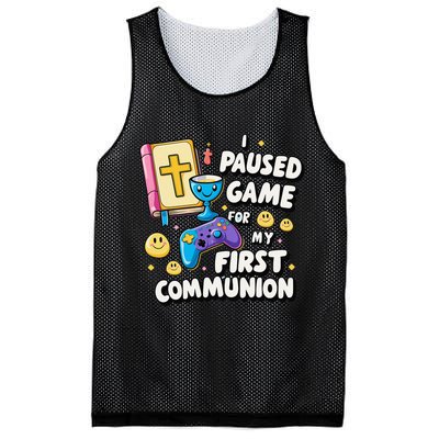 My 1st First Communion Video Game Controller Mesh Reversible Basketball Jersey Tank