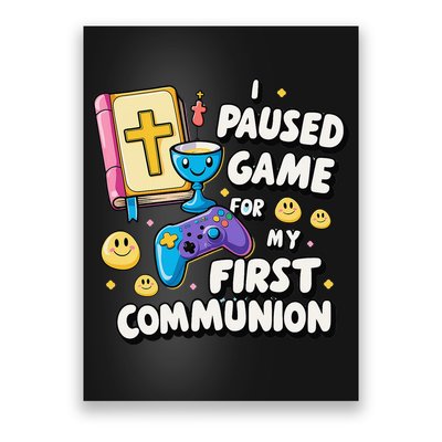 My 1st First Communion Video Game Controller Poster