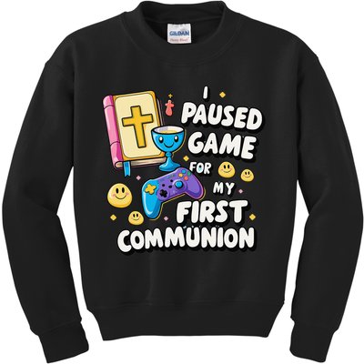 My 1st First Communion Video Game Controller Kids Sweatshirt