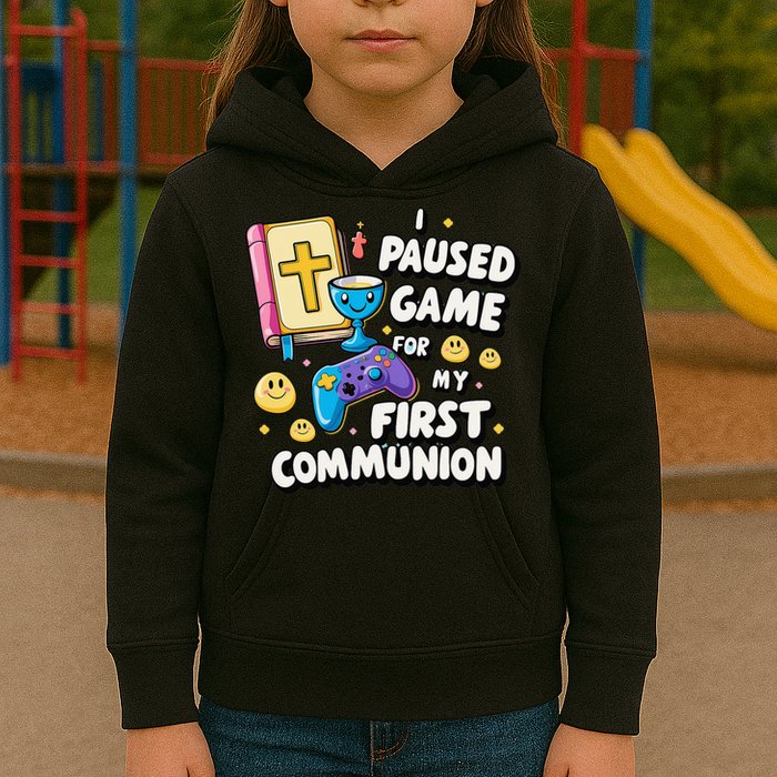 My 1st First Communion Video Game Controller Kids Hoodie