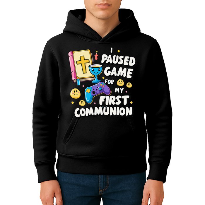 My 1st First Communion Video Game Controller Kids Hoodie