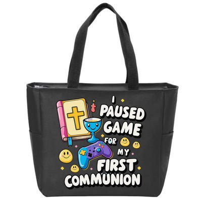 My 1st First Communion Video Game Controller Zip Tote Bag