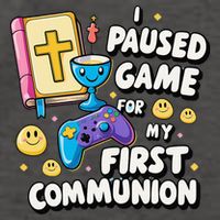 My 1st First Communion Video Game Controller Vector Backpack