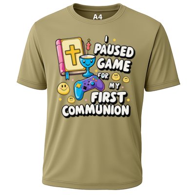 My 1st First Communion Video Game Controller Cooling Performance Crew T-Shirt