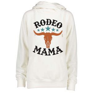 Mama 1st First Birthday Cowboy Western Rodeo Womens Funnel Neck Pullover Hood