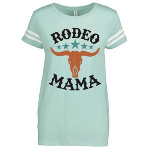 Mama 1st First Birthday Cowboy Western Rodeo Enza Ladies Jersey Football T-Shirt