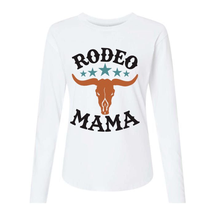 Mama 1st First Birthday Cowboy Western Rodeo Womens Cotton Relaxed Long Sleeve T-Shirt