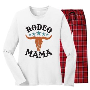 Mama 1st First Birthday Cowboy Western Rodeo Women's Long Sleeve Flannel Pajama Set 