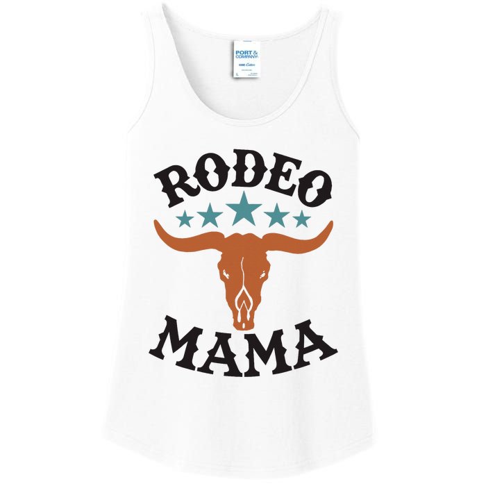 Mama 1st First Birthday Cowboy Western Rodeo Ladies Essential Tank