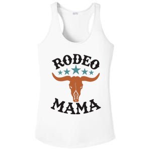 Mama 1st First Birthday Cowboy Western Rodeo Ladies PosiCharge Competitor Racerback Tank