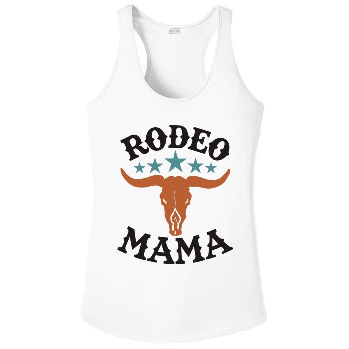 Mama 1st First Birthday Cowboy Western Rodeo Ladies PosiCharge Competitor Racerback Tank