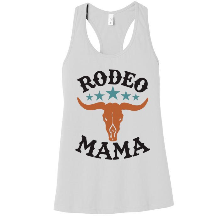 Mama 1st First Birthday Cowboy Western Rodeo Women's Racerback Tank