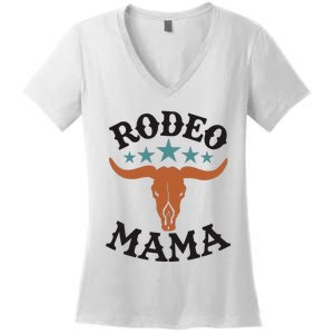 Mama 1st First Birthday Cowboy Western Rodeo Women's V-Neck T-Shirt