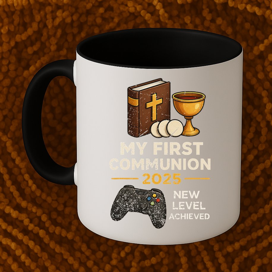 My 1st First Communion 2025 Video Game Catholic Mug