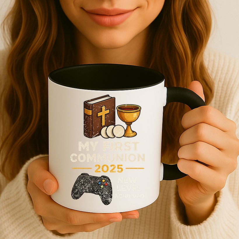 My 1st First Communion 2025 Video Game Catholic Mug