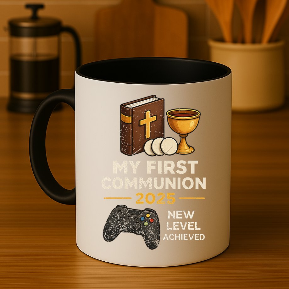 My 1st First Communion 2025 Video Game Catholic Mug