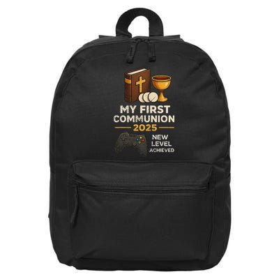 My 1st First Communion 2025 Video Game Catholic 16 in Basic Backpack
