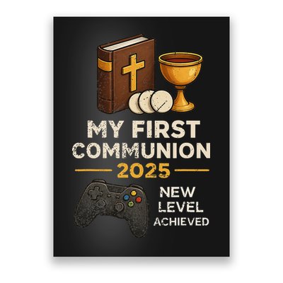 My 1st First Communion 2025 Video Game Catholic Poster
