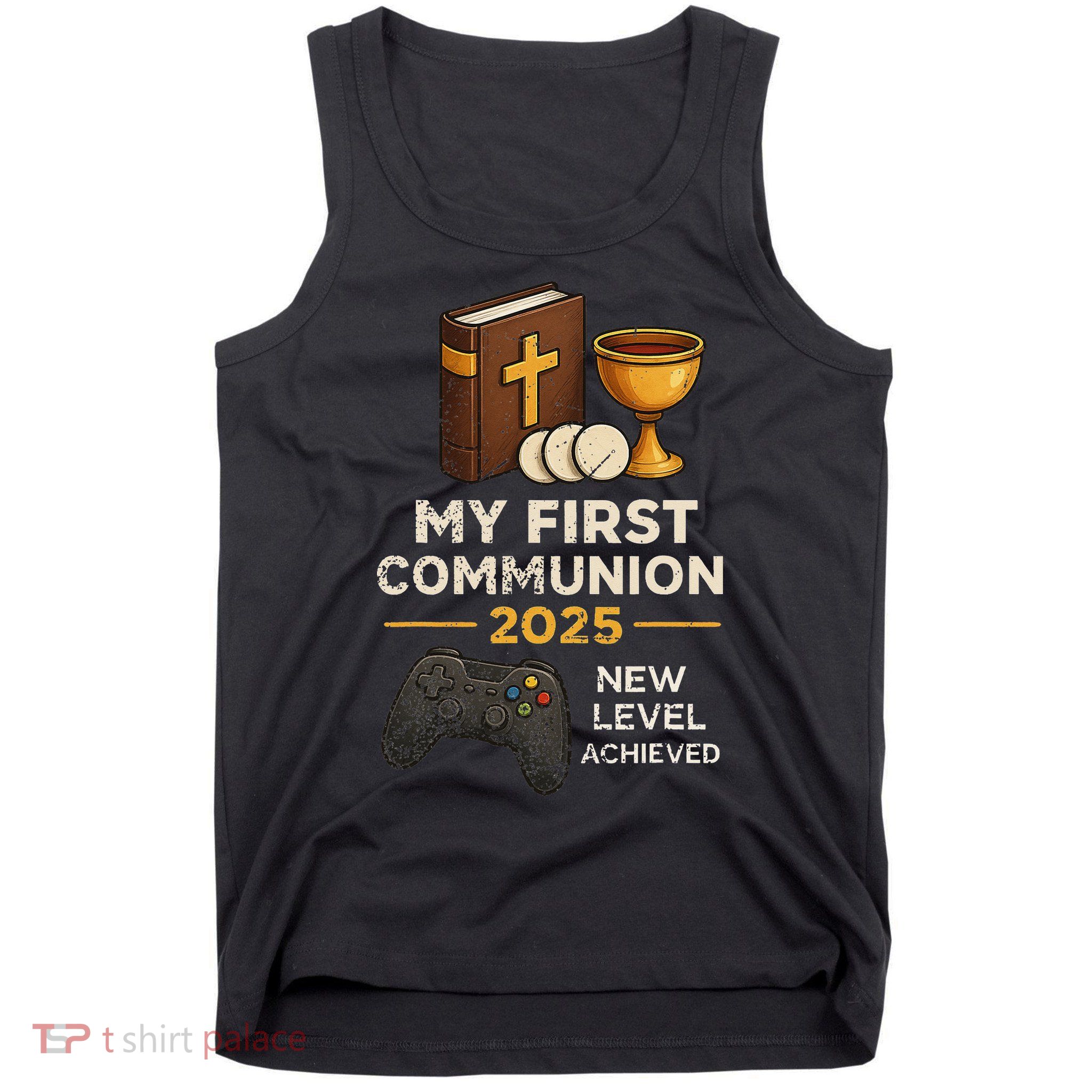 My 1st First Communion 2025 Video Game Catholic Tank Top