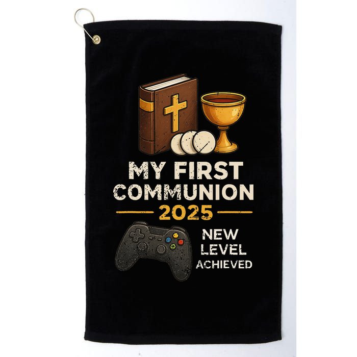 My 1st First Communion 2025 Video Game Catholic Golf Towel