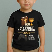 My 1st First Communion 2025 Video Game Catholic Toddler T-Shirt