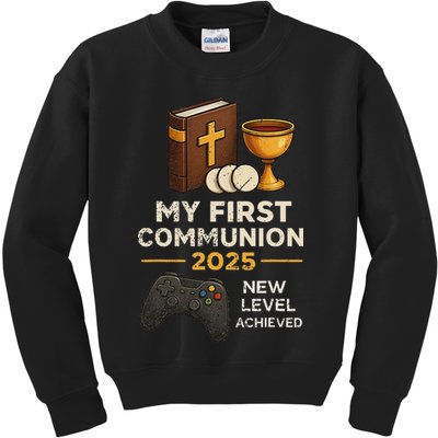 My 1st First Communion 2025 Video Game Catholic Kids Sweatshirt