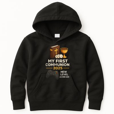 My 1st First Communion 2025 Video Game Catholic Kids Hoodie
