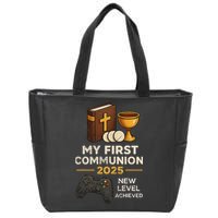 My 1st First Communion 2025 Video Game Catholic Zip Tote Bag