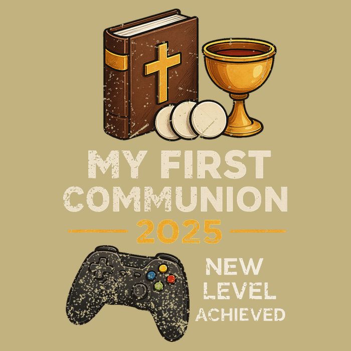 My 1st First Communion 2025 Video Game Catholic Performance Shirt